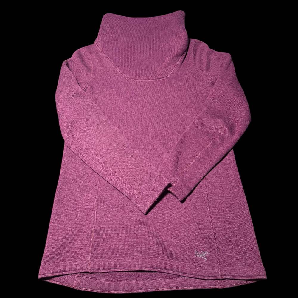 Arc'teryx Women's Purple Fleece Cowl-Neck Tunic Sweater Size Large